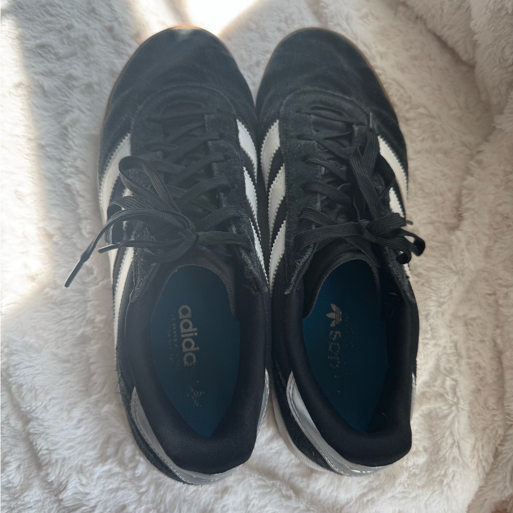 adidas Black Sneakers with White Stripes